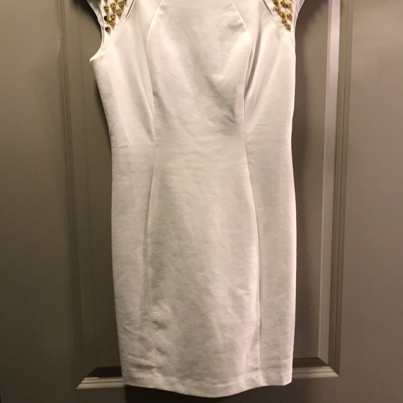 White and gold mini dress - Picture 2 of 6